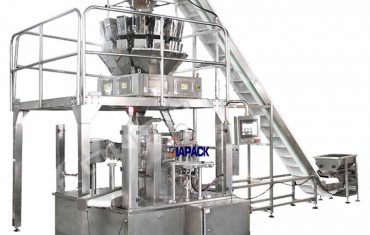 ஜிப்பர் பேக்கிங் சீல் இயந்திரத்துடன் தானியங்கி ரோட்டரி டோய் பை