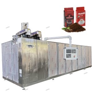 தானியங்கி இரட்டை அறை செங்கல் வெற்றிட பை உருவாக்கும் நிரப்பு பேக்கேஜிங் இயந்திரம்