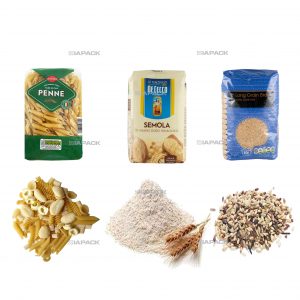 தானியங்களுக்கு லேபிளிங் பேக்கேஜிங் நிரப்பும் தானியங்கி பிளாட் பாட்டம் பேக்